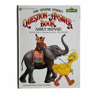 A Golden Book Sesame Street Question and Answer Book About Animals 1983 Book